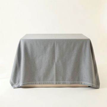 Ridge Crest Flat Bed Sheet - Gray (synthetic illustration; no displayed measurements)