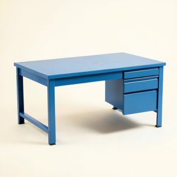 Stone Bend Empty Workshop Workbench - Blue (synthetic illustration; no displayed measurements)