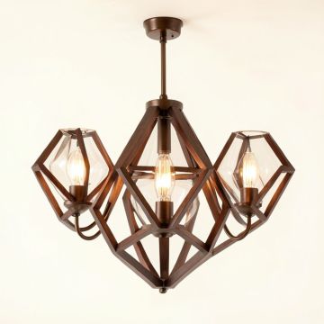 Kimbrell 4 - Light Shaded Chandelier Geometric Chandelier (synthetic illustration; no displayed measurements)