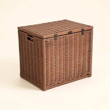 Statesboro Outdoor Wicker Deck Box (synthetic illustration; no displayed measurements)