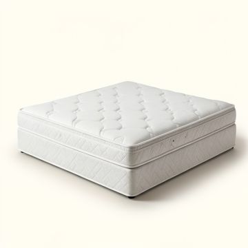 Serta Icomfort 14 '' Plush Pillow Top Hybrid Mattress And Box Spring Set (synthetic illustration; no displayed measurements)