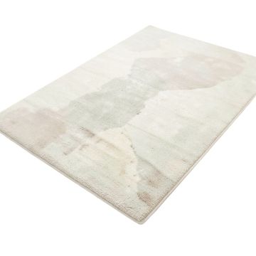 Powell White Abstract Area Rug
