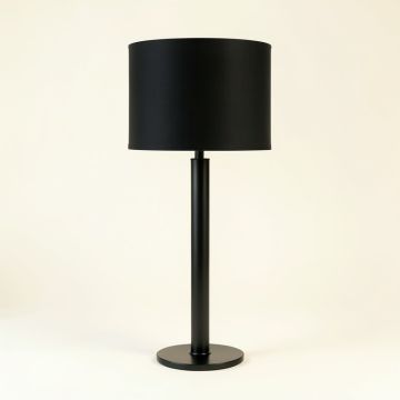 Olive Brook Floor Lamp With A Plain Fabric Shade - Black (synthetic illustration; no displayed measurements)