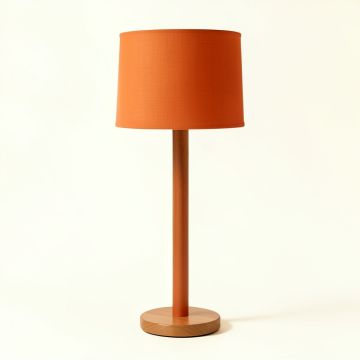 Sage Canyon Floor Lamp With A Plain Fabric Shade - Terracotta (synthetic illustration; no displayed measurements)