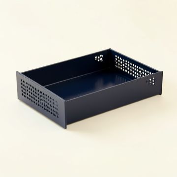 Harbor Arc Empty Under-Desk Cable Tray (synthetic illustration; no displayed measurements)