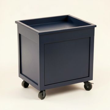 Cedar Bridge Empty Rolling Workshop Cart - Navy (synthetic illustration; no displayed measurements)