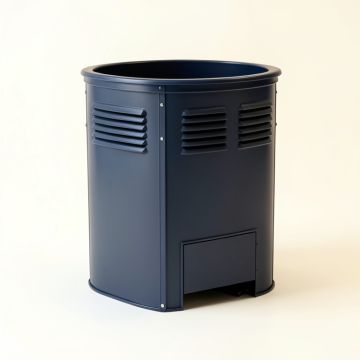 Reed Crest Closed Garden Compost Bin - Navy (synthetic illustration; no displayed measurements)