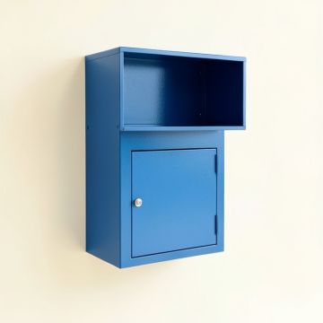Cove Crest Wall-Mounted Entry Cabinet - Blue (synthetic illustration; no displayed measurements)