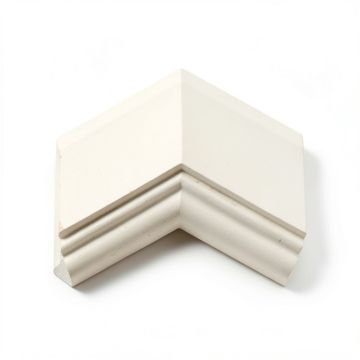 Valeriano 9 3/8 '' H X 9 3/8 '' W French Ribbon Panel Moulding Corner (synthetic illustration; no displayed measurements)