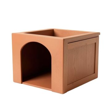 Glen Crest Empty Furniture-Style Litter Enclosure - Terracotta