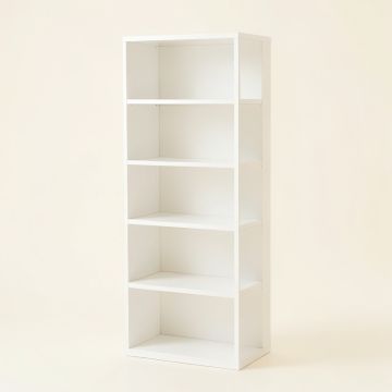 Dune Canyon Narrow Cubby Tower - White (synthetic illustration; no displayed measurements)