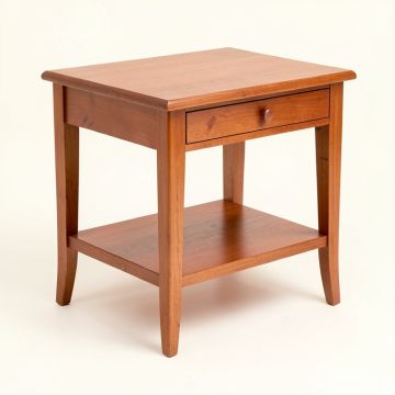 Cove Edge Side Table - Terracotta (synthetic illustration; no displayed measurements)