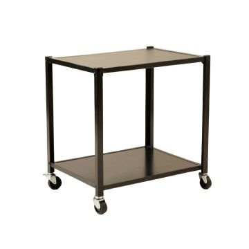 Barth Industrial Metal Rolling Bar Cart (synthetic illustration; no displayed measurements)