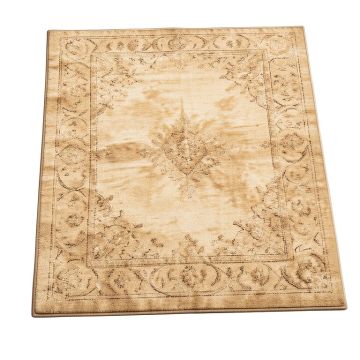 Fresquez Oriental Hand-Tufted Wool Plum/Beige Area Rug