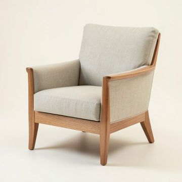 Gaener 24.75 '' Wide Linen Wingback Chair (synthetic illustration; no displayed measurements)