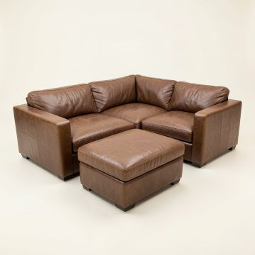 Sayali 102 '' Wide Faux Leather Sofa & Chaise (synthetic illustration; no displayed measurements)
