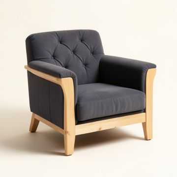 Waguespack 28.3 '' Wide Tufted Polyester Armchair (synthetic illustration; no displayed measurements)