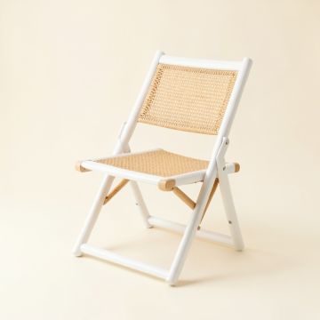 Glen Canyon Folding Outdoor Chair - White (synthetic illustration; no displayed measurements)