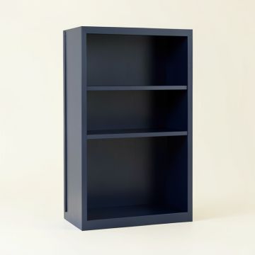Meadow Arc Freestanding Bookcase (synthetic illustration; no displayed measurements)