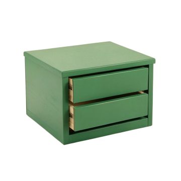 Slate Bluff Small-Parts Storage Drawer Cabinet - Green