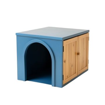 Hill Crossing Empty Furniture-Style Litter Enclosure - Blue