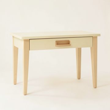 Rowan Arc Writing Desk - Cream (synthetic illustration; no displayed measurements)