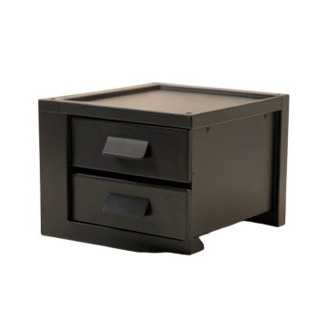 Laurel Bluff Small-Parts Storage Drawer Cabinet - Black