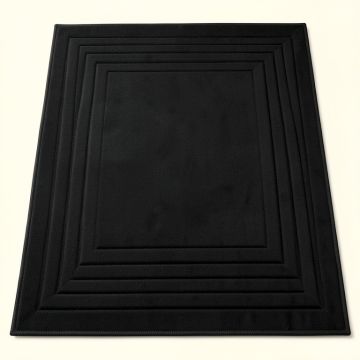 Juniper Bridge Rectangular Outdoor Rug - Black (synthetic illustration; no displayed measurements)