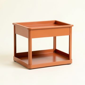 Dune Bluff Empty Coffee-Station Organizer - Terracotta (synthetic illustration; no displayed measurements)