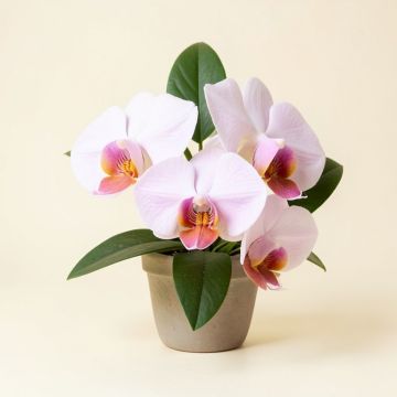 Artificial Double Phalaenopsis Orchid Floral Arrangement (synthetic illustration; no displayed measurements)