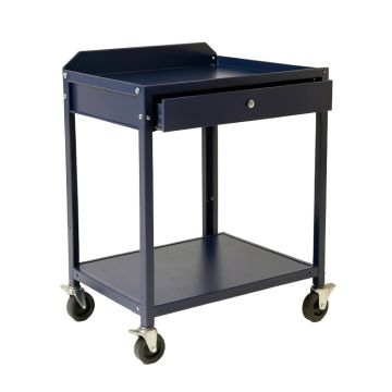 Alder Branch Empty Rolling Workshop Cart - Navy