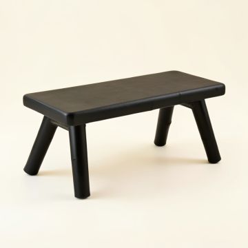 Elm Bridge Indoor Bench - Black (synthetic illustration; no displayed measurements)
