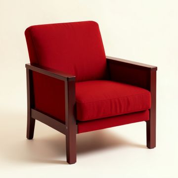 Fleuriel 25 '' Wide Polyester Armchair (synthetic illustration; no displayed measurements)