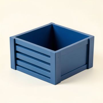 Meadow Edge Empty Furniture-Style Litter Enclosure - Blue (synthetic illustration; no displayed measurements)