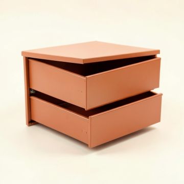 Flint Brook Small-Parts Storage Drawer Cabinet - Terracotta (synthetic illustration; no displayed measurements)