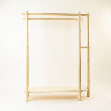 Clay Crossing Empty Garment Rack - Cream (synthetic illustration; no displayed measurements)