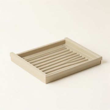 Clay Bluff Empty Under-Desk Cable Tray - Beige (synthetic illustration; no displayed measurements)