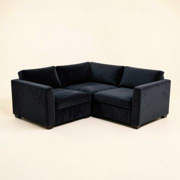 Wetumka 41.5 '' Wide Velvet Modular Corner Sectional (synthetic illustration; no displayed measurements)