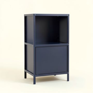 Laurel Bend Freestanding Pull-Out Hamper Cabinet - Navy (synthetic illustration; no displayed measurements)
