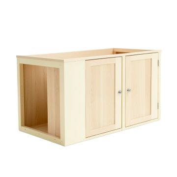 Willow Bridge Empty Furniture-Style Litter Enclosure - Cream