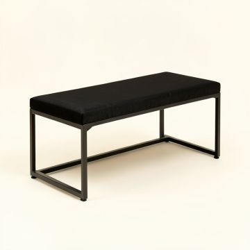 Metal Shoe Storage Bench (synthetic illustration; no displayed measurements)