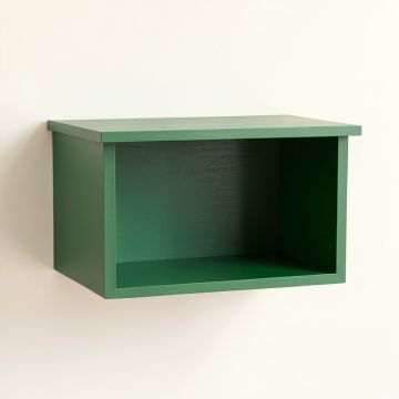 Ridge Arc Wall-Mounted Shelf - Green (synthetic illustration; no displayed measurements)