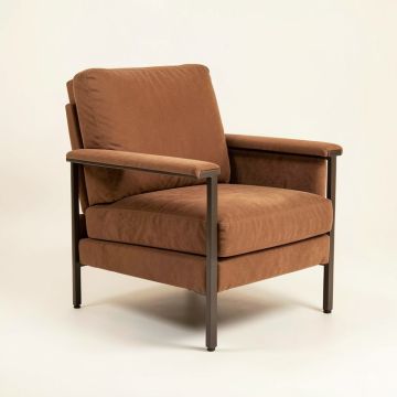 Almond 26.5 '' Wide Polyester Armchair (synthetic illustration; no displayed measurements)