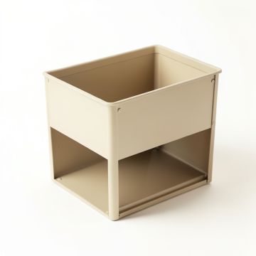 Dune Bridge Empty Raised Planter - Beige (synthetic illustration; no displayed measurements)