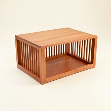 Dawn Brook Empty Furniture-Style Pet Crate - Terracotta (synthetic illustration; no displayed measurements)