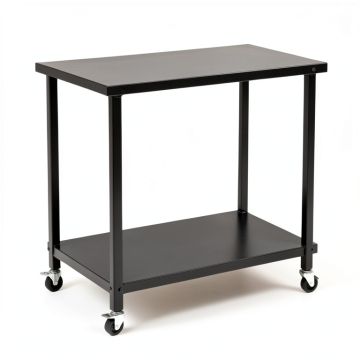 Heath Dell Empty Rolling Workshop Cart - Black (synthetic illustration; no displayed measurements)