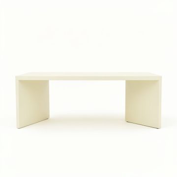 Shore Falls Desktop Monitor Riser - Cream (synthetic illustration; no displayed measurements)