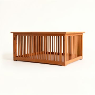 Lake Arc Empty Furniture-Style Pet Crate (synthetic illustration; no displayed measurements)