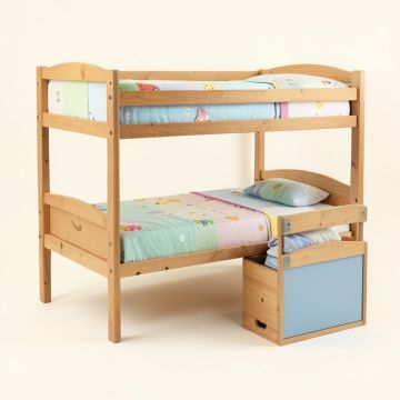 Hajrah Full Over Full Bunk Bed With Trundle (synthetic illustration; no displayed measurements)