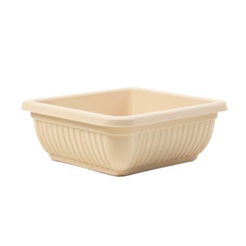 Field Bridge Empty Railing Planter With Integral Brackets - Beige